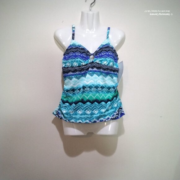 Real Bodies Real Solutions O-Ring Slim Tankini Top Separate NWT Various Sizes - Picture 2 of 4